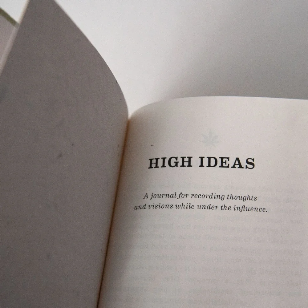 Print Fresh Smoking Journal in Gray Velvet Hardcover